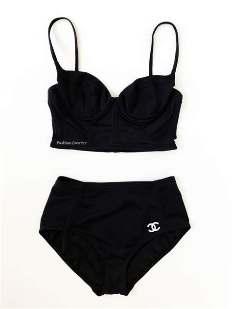 swimming suit chanel|chanel bathing suit two piece.